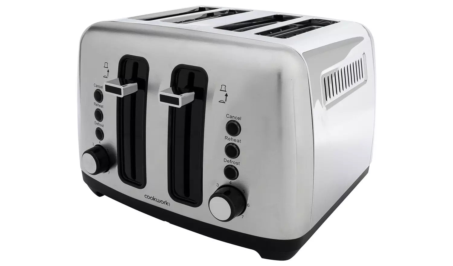 Cookworks Metal 4 Slice Toaster Refurbished Saynama ltd