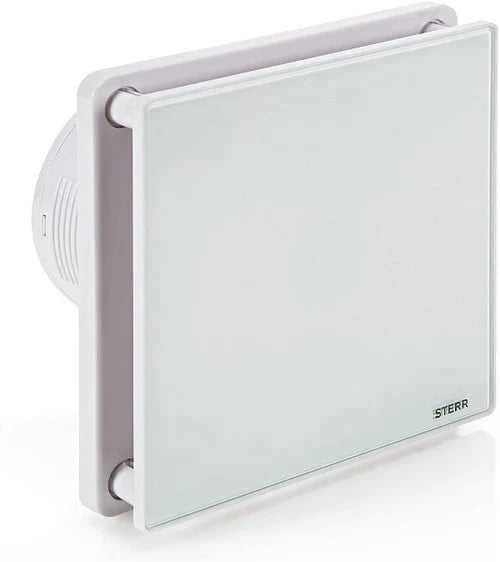 Bathroom Extractor Fan with Glass Front and Humidity Sensor BFS100H - Refurbished Sterr Fan
