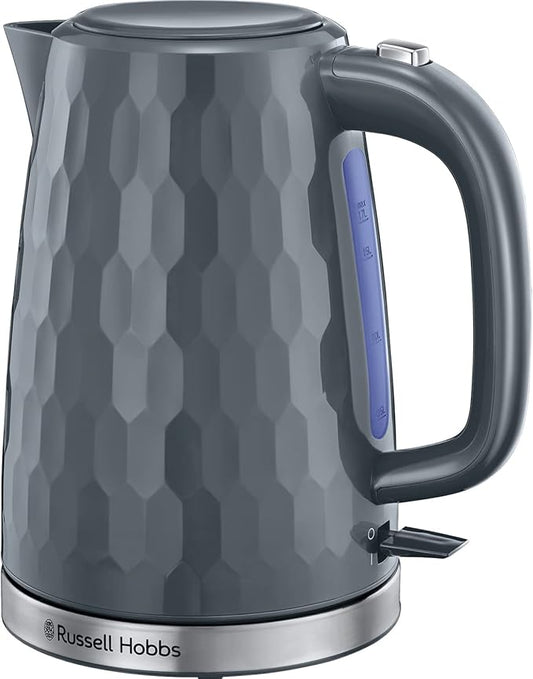 Russell Hobbs Honeycomb Electric 1.7L Cordless Kettle 26053 - Refurbished Russell Hobbs kettle