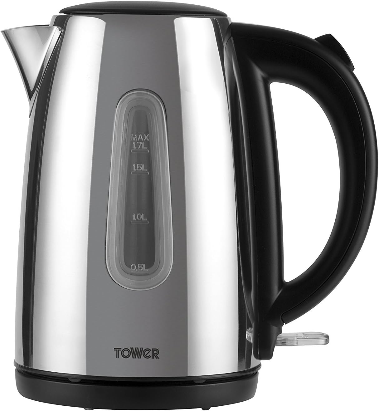 Tower Jug 水壶,3000 W,1.7 升,抛光不锈钢 T10015P - 翻新