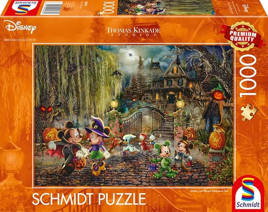 Thomas Kinkade: Disney Mickey and Minnie Halloween Fun (1000pc) Saynama ltd