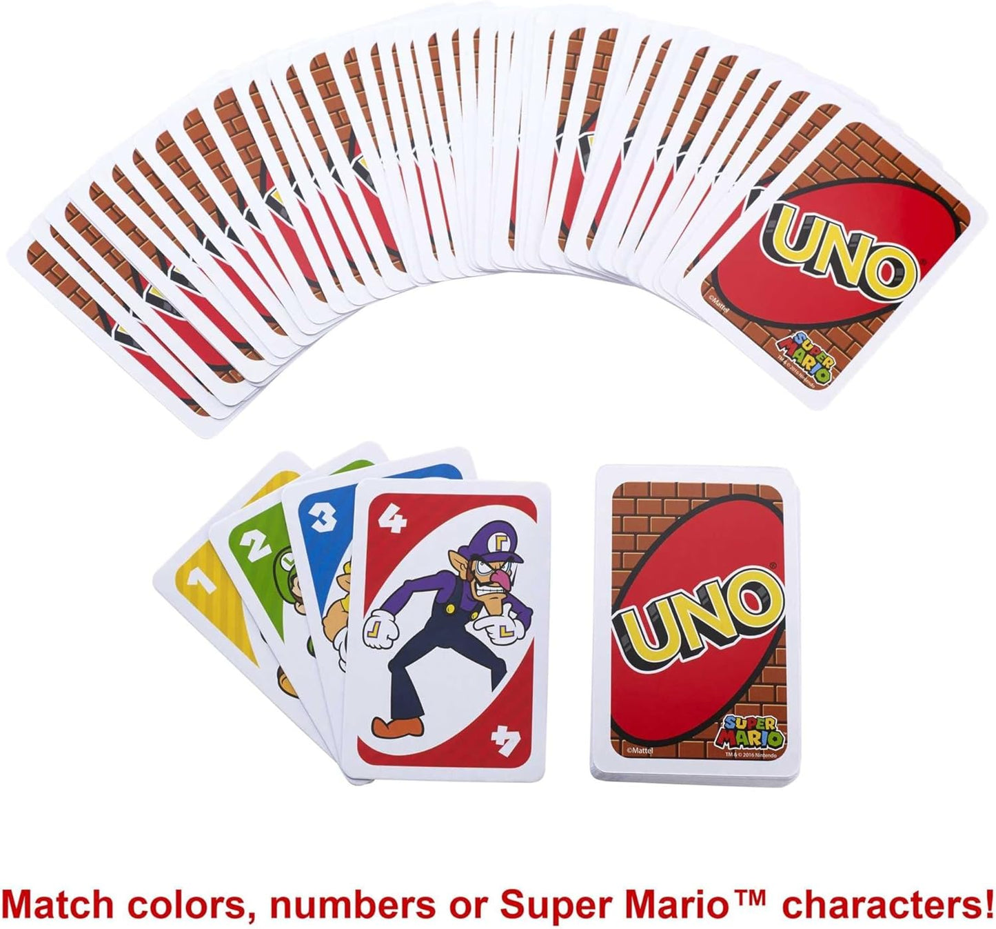 UNO Super Mario Card Game, suitable for 2-10 players super mario bros