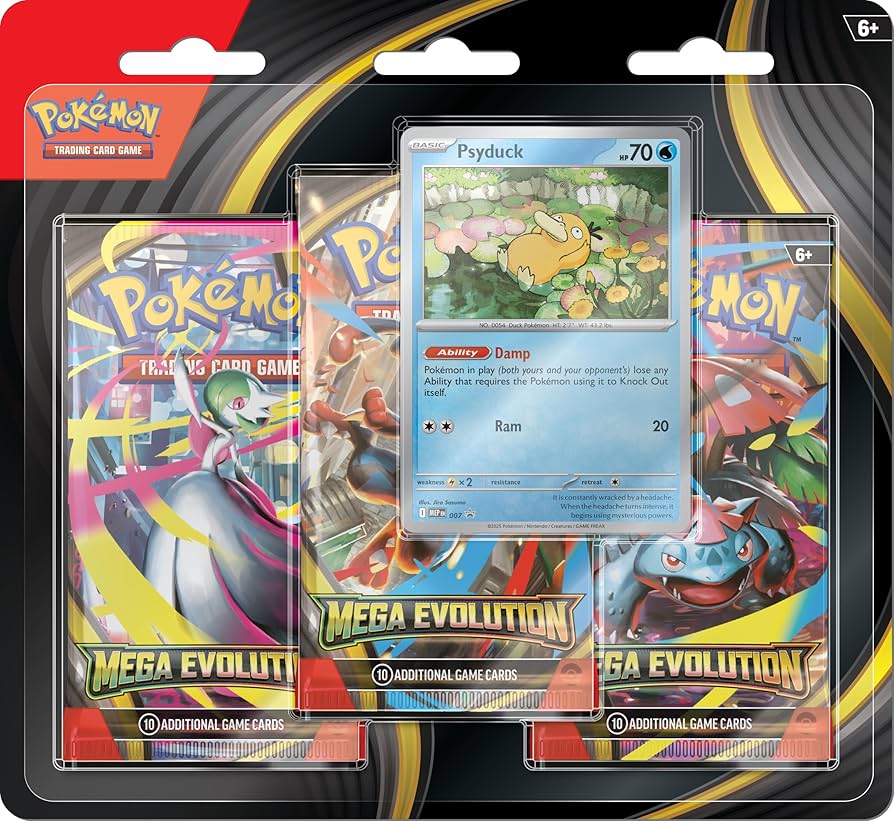 Pokemon TCG Mega Evolution 3 Pack Blister