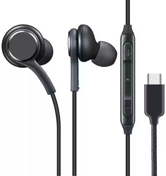 NOTE 10+ EARPHONES HEADPHONES USB TYPE C BLACK Saynama