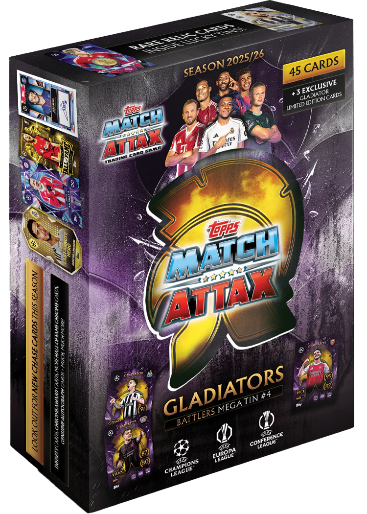 Topps UCC Match Attax 2025/26 - Mega Tin - Gladiators Saynama ltd