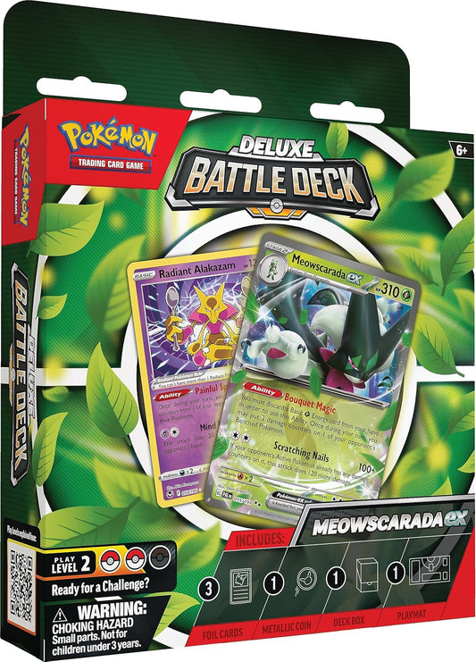 Pokemon TCG: Deluxe Battle Decks - Quaquaval ex / Meowscarada ex Saynama ltd card games 24.00