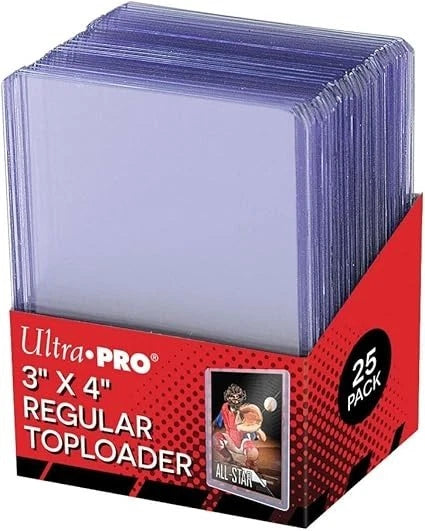 Ultra Pro Regular Toploader 3 x 4 Inches | Pokemon / One Piece / MTG (25 Pack)