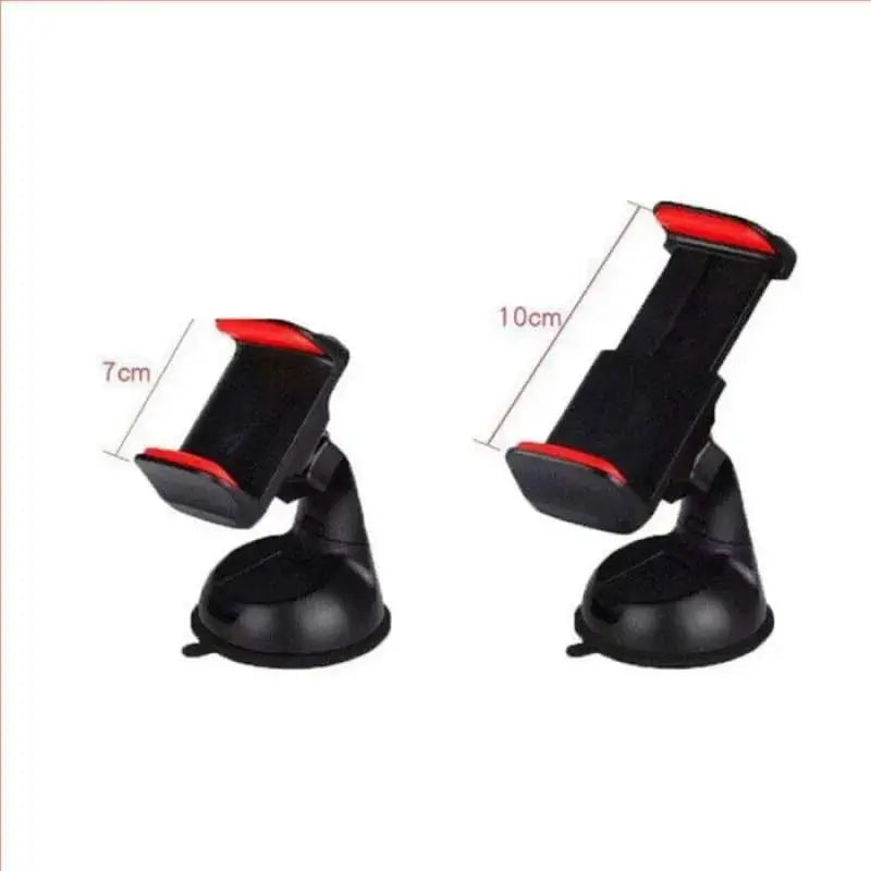 Universal In Car Mobile Phone Holder Dashboard Windscreen Suction Mount(black+red) saynama