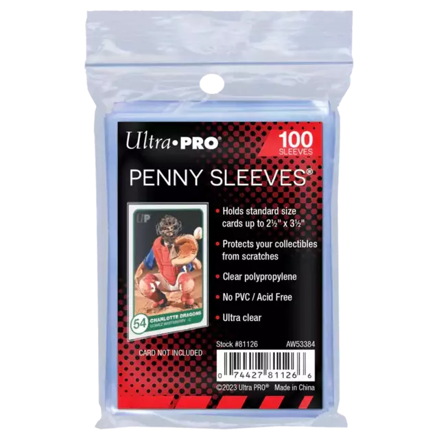Ultra Pro - Soft Card Penny Sleeves - Clear (100 Pc )