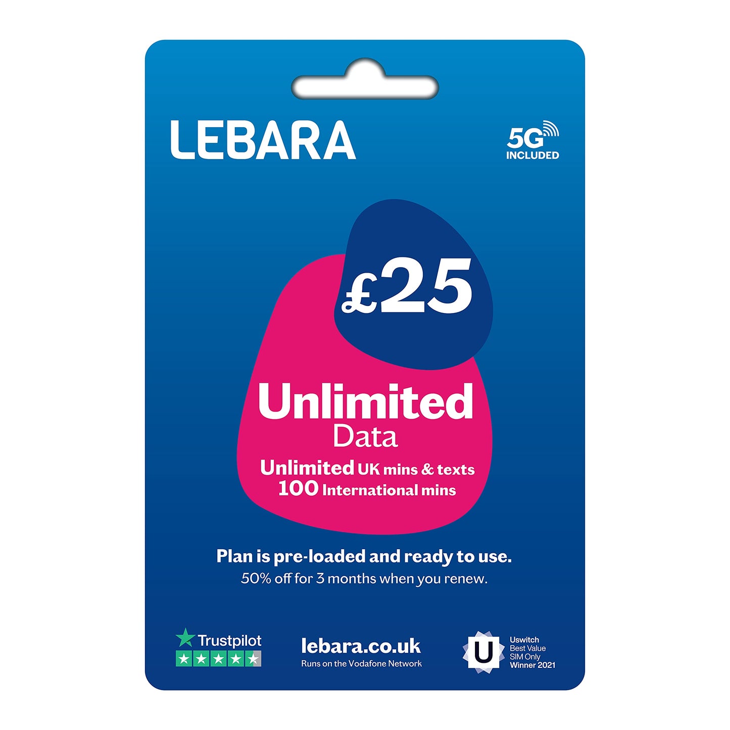 Lebara Sim Card pay As You Go Mobile Phone Sim Card Saynama