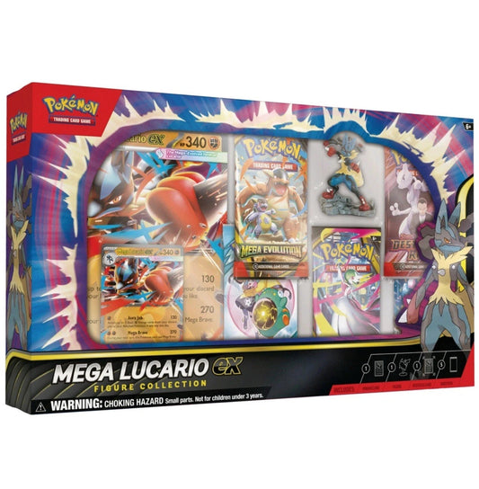 Pokemon TCG: Mega Lucario Ex Figure Collection Saynama ltd card games