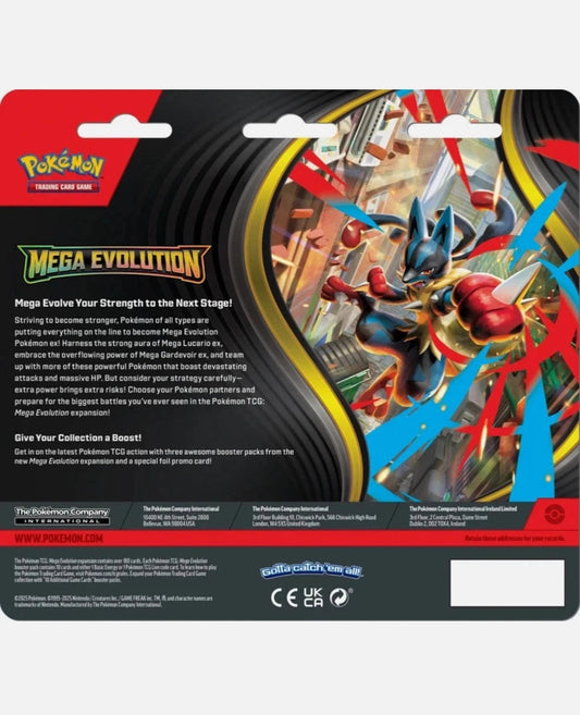 Pokemon TCG Mega Evolution 3 Pack Blister Pokemon card games