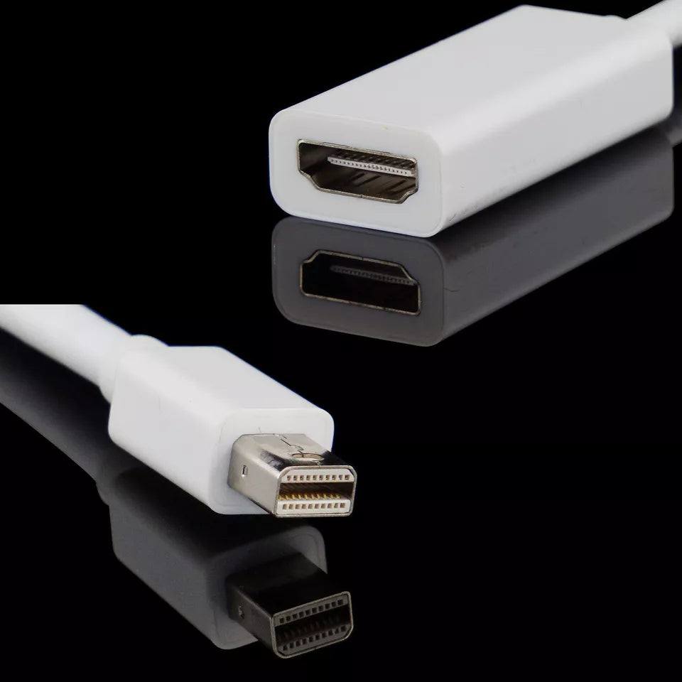 迷你显示端口 DP Thunderbolt 至 HDMI 高清电视适配器 适用于 MacBook Apple Mac