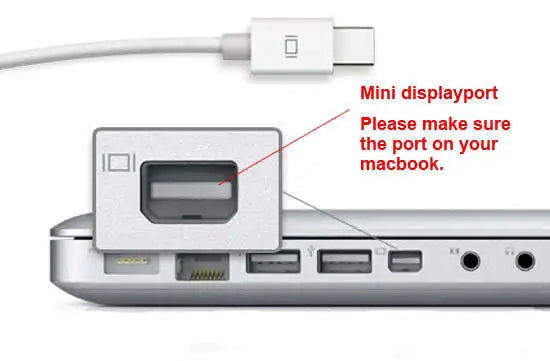 迷你显示端口 DP Thunderbolt 至 HDMI 高清电视适配器 适用于 MacBook Apple Mac