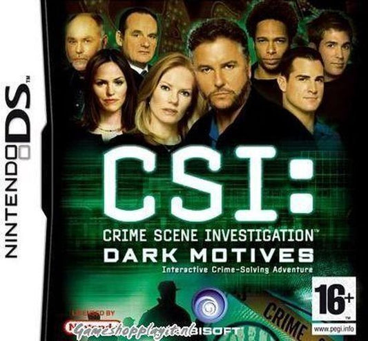 CSI : CRIME SCENE INVESTIGATION DARK MOTIVES (NINTENDO DS) - saynama