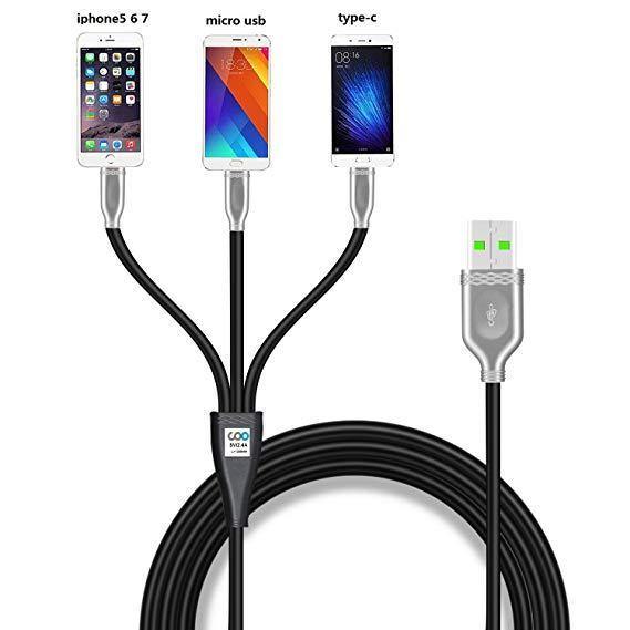 3 in1 Multi USB Charger Charging Sync Cable for Android Phones Tablets - saynama