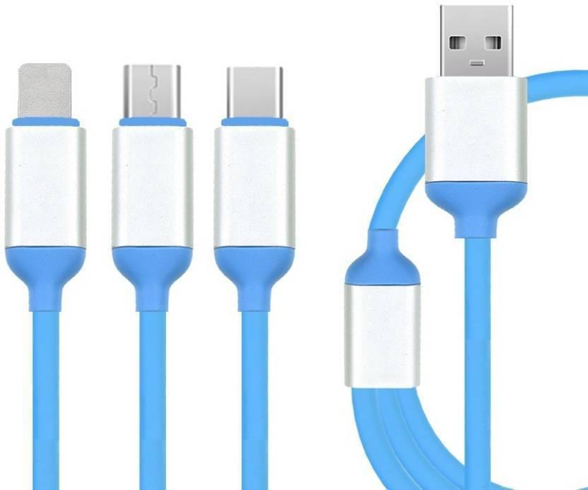 3 in1 Multi USB Charger Charging Sync Cable for Android Phones Tablets - saynama