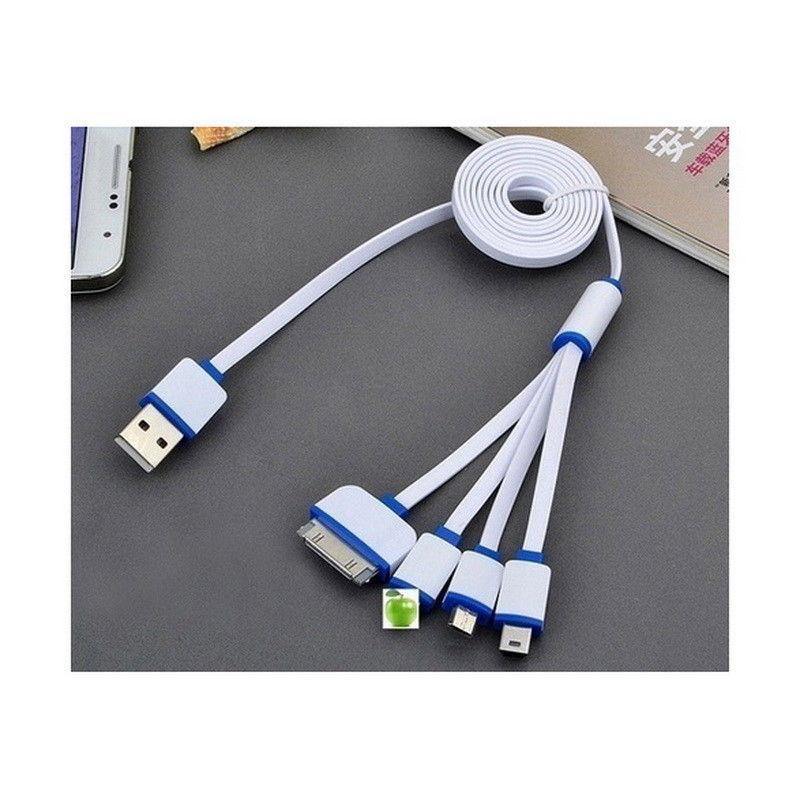 New Universal 4 In 1 USB Cable Multi Charger Line For Mobile Phone - saynama