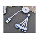 New Universal 4 In 1 USB Cable Multi Charger Line For Mobile Phone - saynama