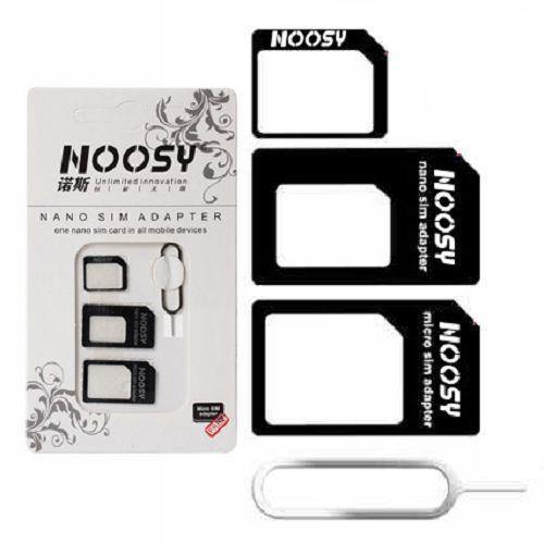 Adaptors Nano SIM to Micro SIM Standard SIM Card Adaptors for iPhone noosy 3in1 - saynama