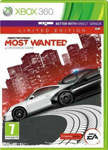 NEED FOR SPEED MOST WANTED XBOX 360 GAME LIMITED EDITION - saynama