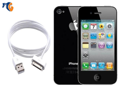 Apple iphone 4S 8gb(BLACK) LEBARA WITH USB cable - saynama