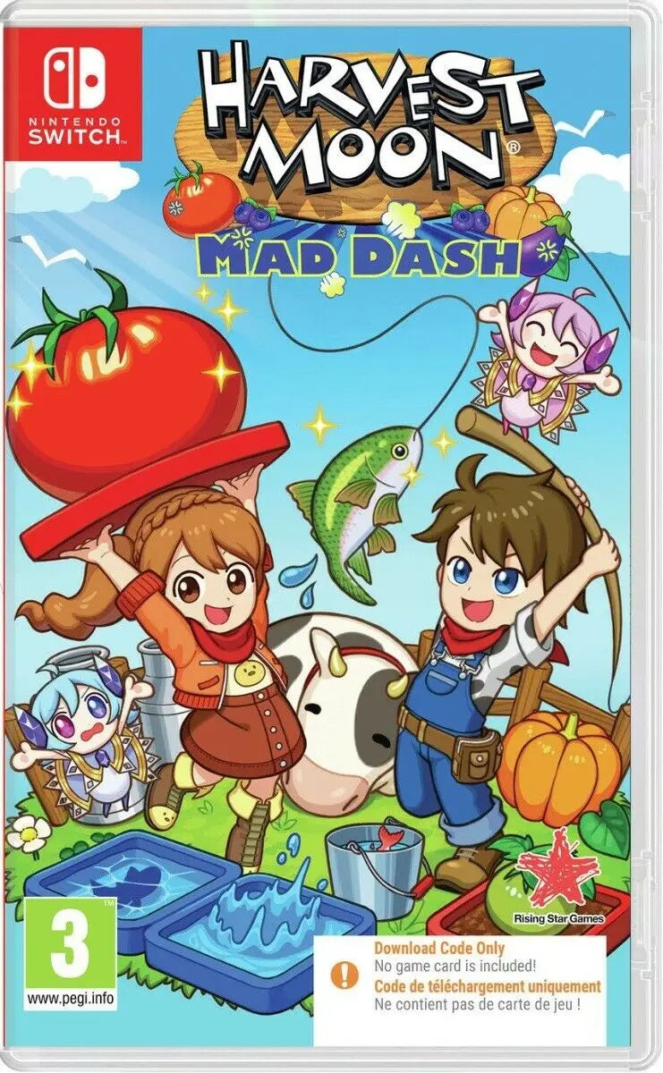 Harvest Moon: Mad Dash (Code in a Box) (Switch) Nintendo switch Games