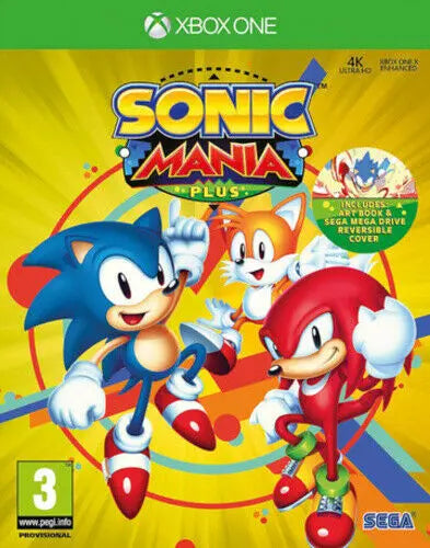 Sonic Mania Plus Xbox One Game with Special Edition Artbook - New Manortel Video Game Console Accessories