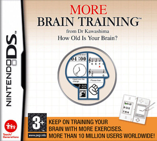 MORE BRAIN TRAINING FROM DR KAWASHIMA HOW OLD IS YOUR BRAIN ?(NINTENDO DS ) - saynama
