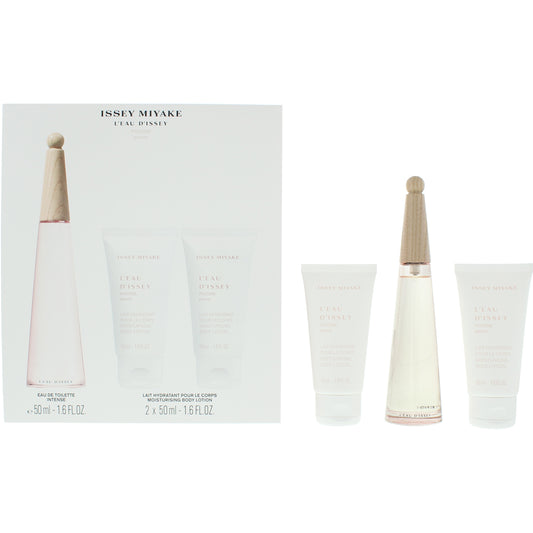 Issey Miyake L'eau D'issey Pivoine 3 Piece Gift Set: Eau de Toilette 50ml - Body