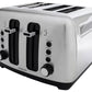 Cookworks Metal 4 Slice Toaster - Refurbished