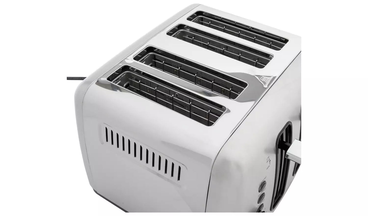 Cookworks Metal 4 Slice Toaster - Refurbished