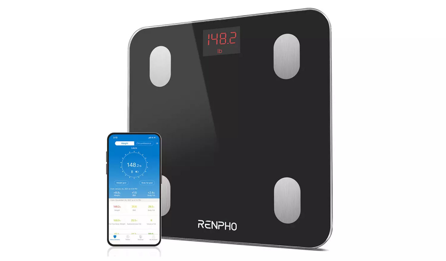 Renpho Smart Body Bluetooth Bathroom Scale - Refurbished