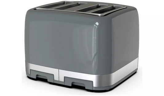 Cookworks Illuminated 4 Slice Toaster Stone Grey 4709565 - Refurbished