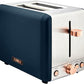 Tower T20036MNB Cavaletto 2 Slice Toaster with Defrost/Reheat 850W - Refurbished