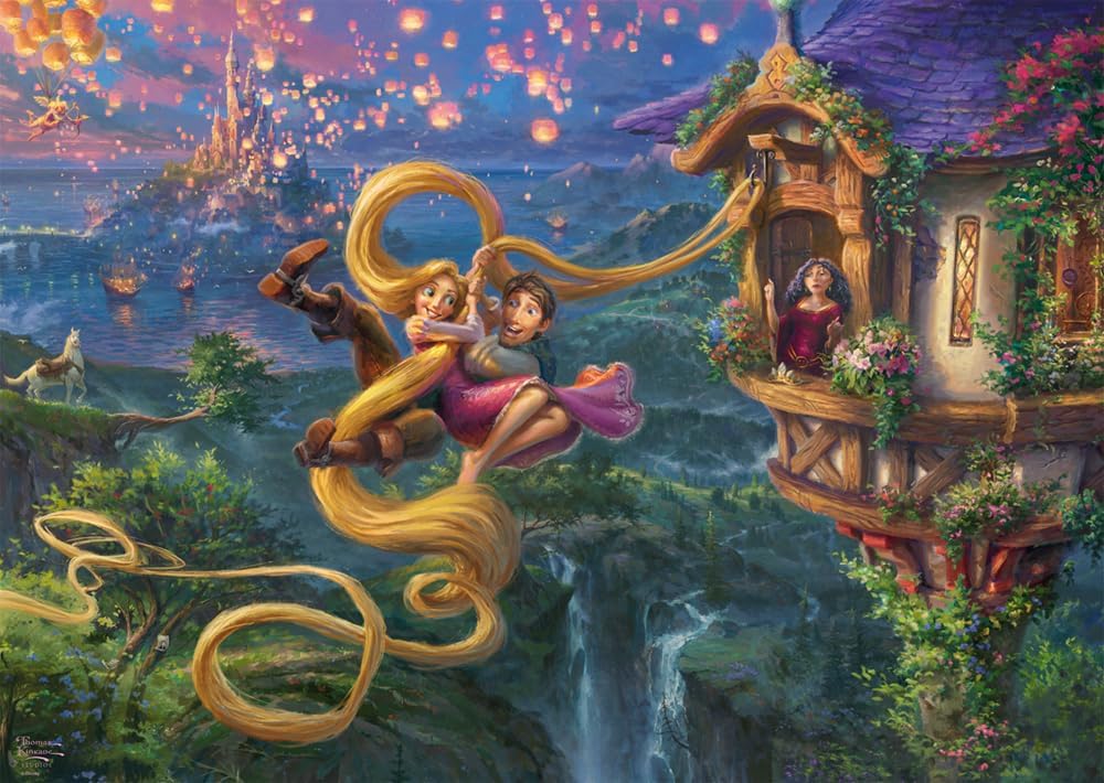 Thomas Kinkade: Disney Tangled up in Love (1000pc)