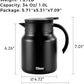 Tiken Thermal Coffee Carafe, Double Walled Insulated Vacuum Coffee Flask - Refurbished