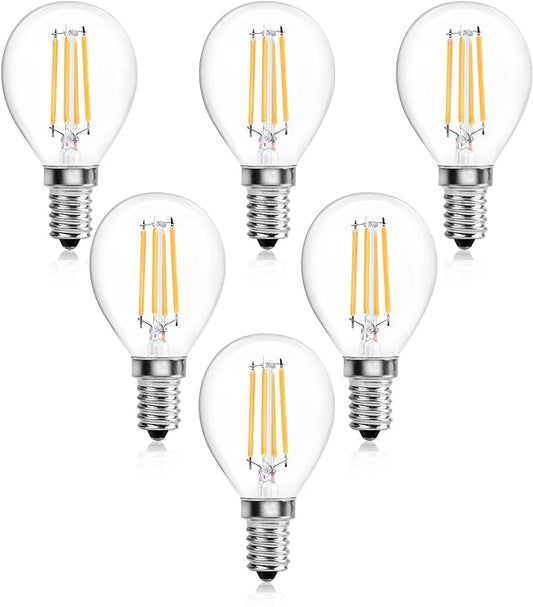 Luxvista 4W E14 LED Golf Ball Filament Bulb Dimmable, G45 SE - Refurbished