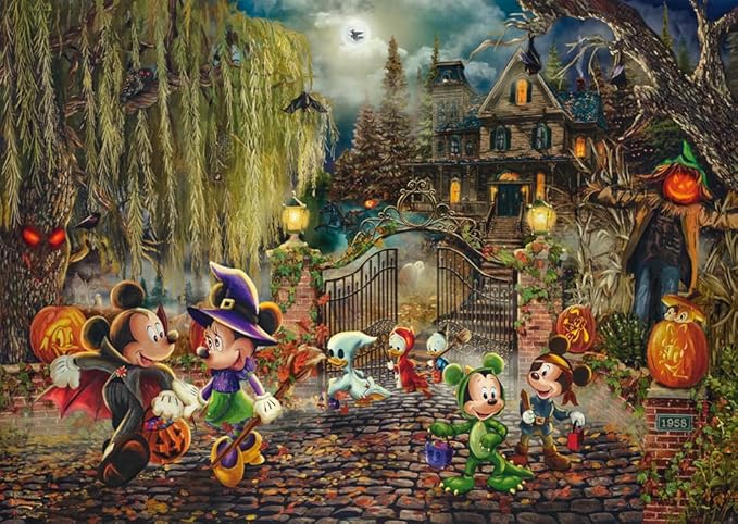 Thomas Kinkade: Disney Mickey and Minnie Halloween Fun (1000pc)