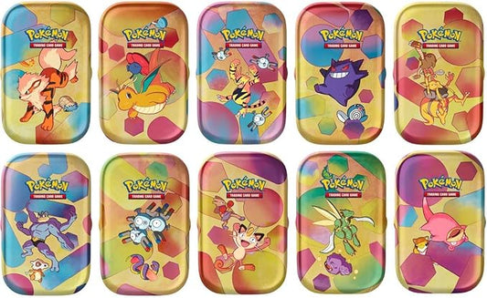 Pokemon TCG: Scarlet & Violet 3.5:  151 Mini Tins - Sealed Display - Complete Set of 10 Pokemon card games