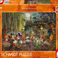 Thomas Kinkade: Disney Mickey and Minnie Halloween Fun (1000pc)