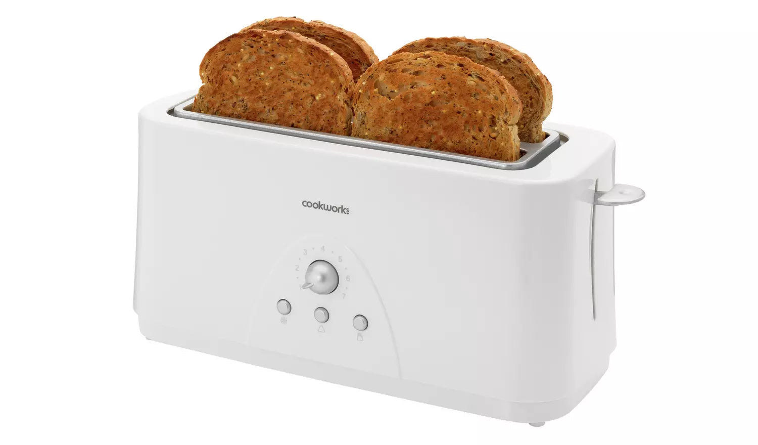 Cookworks Long Slot Slice Toaster 7236145 Refurbished