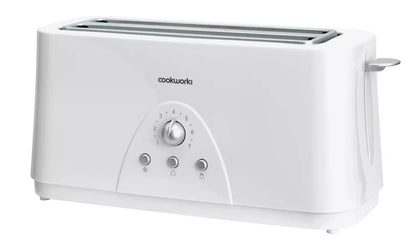Cookworks Long Slot 4 Slice Toaster 7236145 - Refurbished Cookworks Toaster