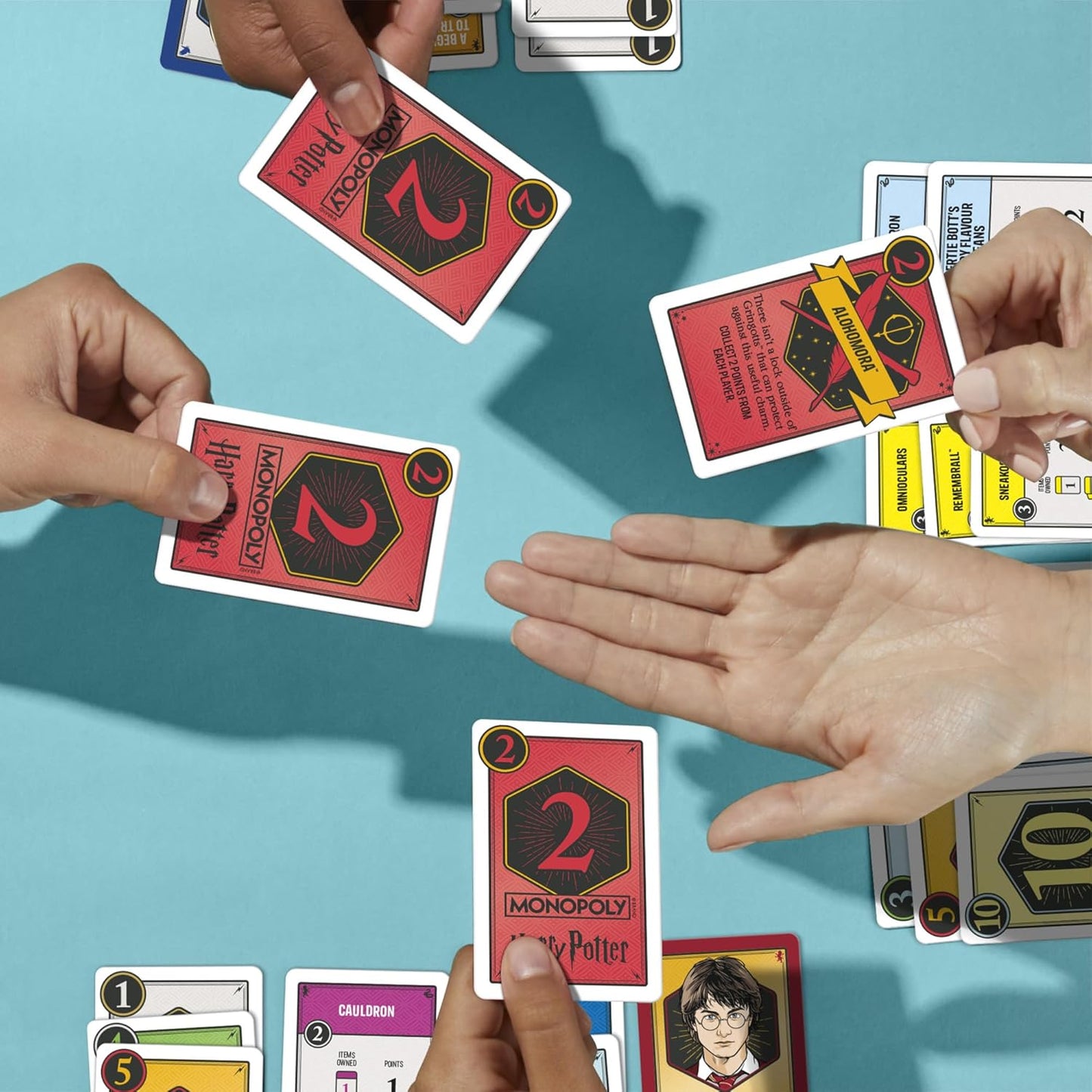 Monopoly Deal: Harry Potter Card Game | Family Games for Kids and Adults | Ages 8 and Up | 2 to 5 Players | 15 mins. | Travel Size