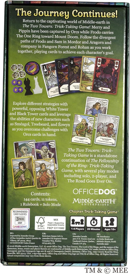 The Lord Of The Rings: Tick Taking Game / Cooperative Card Game / Ages 10+ / 1-4 Players / 20+ Minutes Playing Time