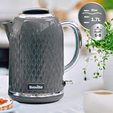 Breville Curve Electric Kettle | 1.7 Litre | 3KW Fast Boil VKT227 - Refurbished