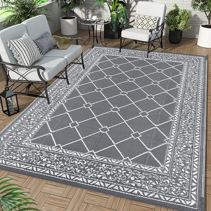 Enyhom Outdoor Rugs for Garden Waterproof, 180 x 270 cm - Refurbished