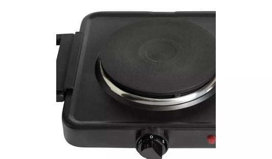 Cookworks 2500W Table Top Double Hotplate Double Hob - Refurbished