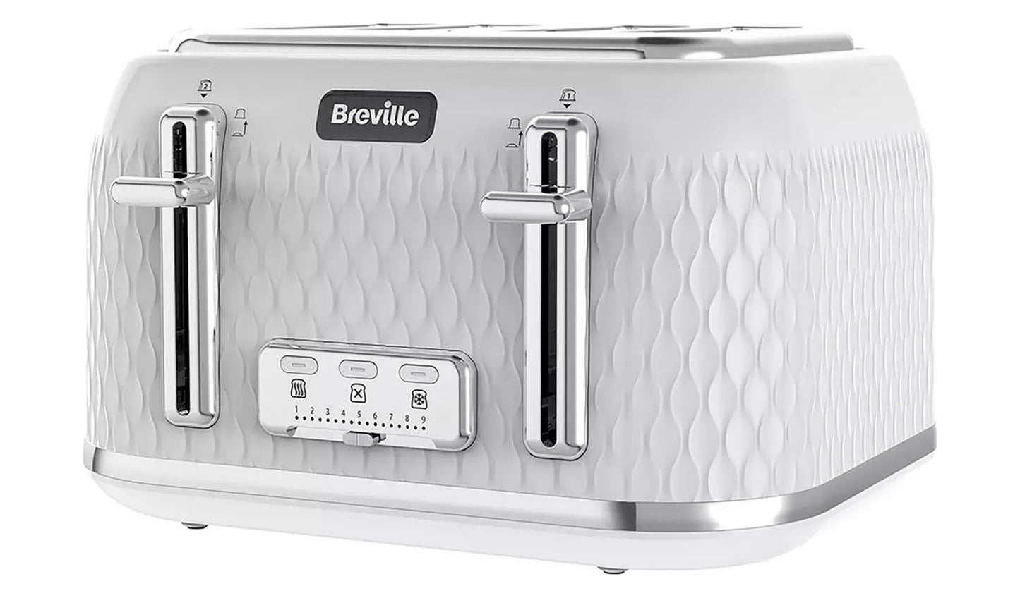 Breville Curve 4 Slice Toaster White Gloss - Refurbished