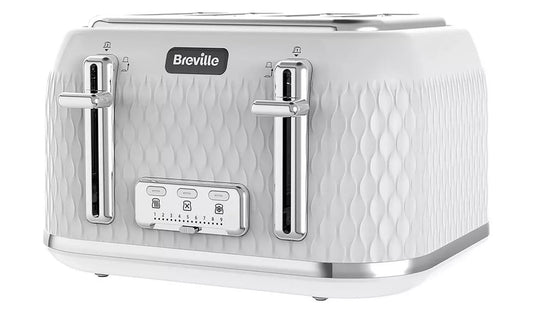 Breville Curve 4 Slice Toaster White Gloss - Refurbished Breville Toaster